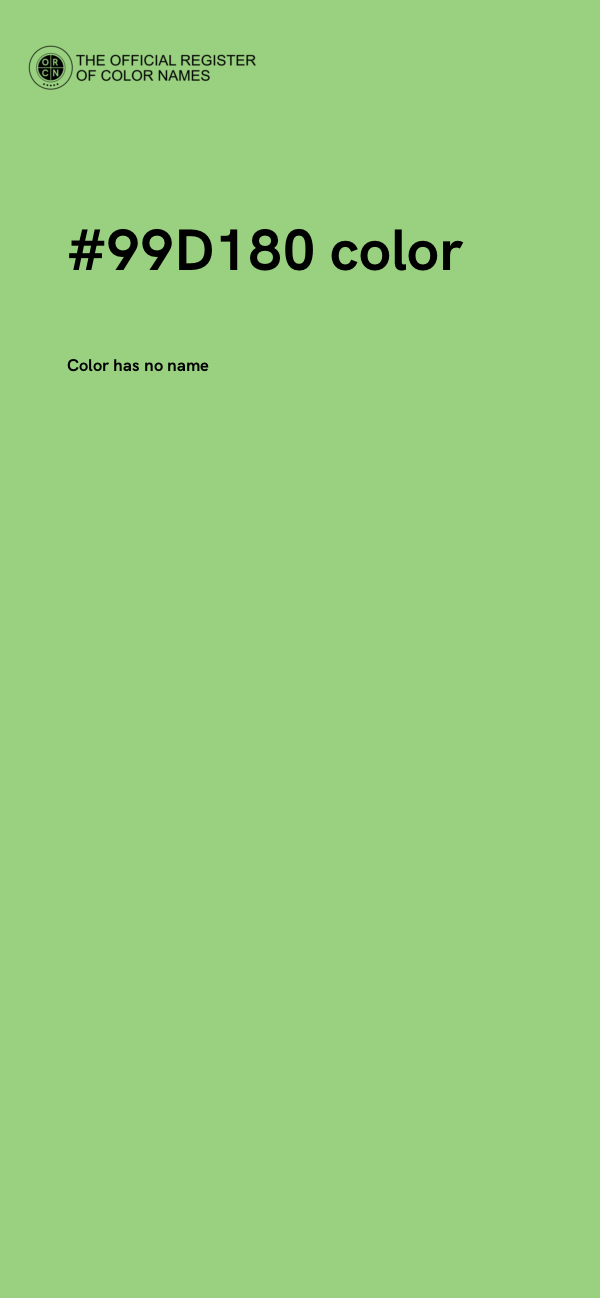 #99D180 color image