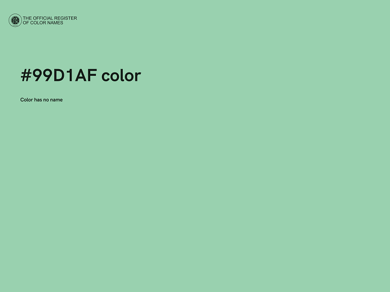 #99D1AF color image