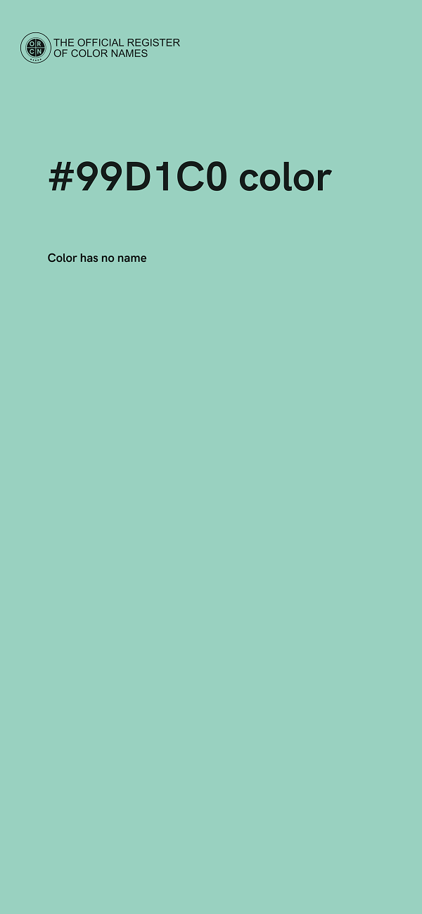 #99D1C0 color image