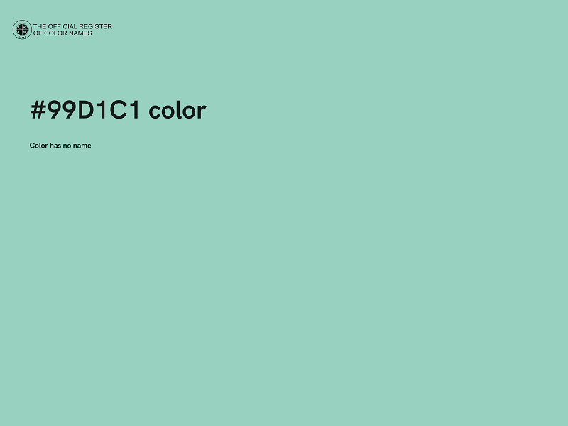 #99D1C1 color image