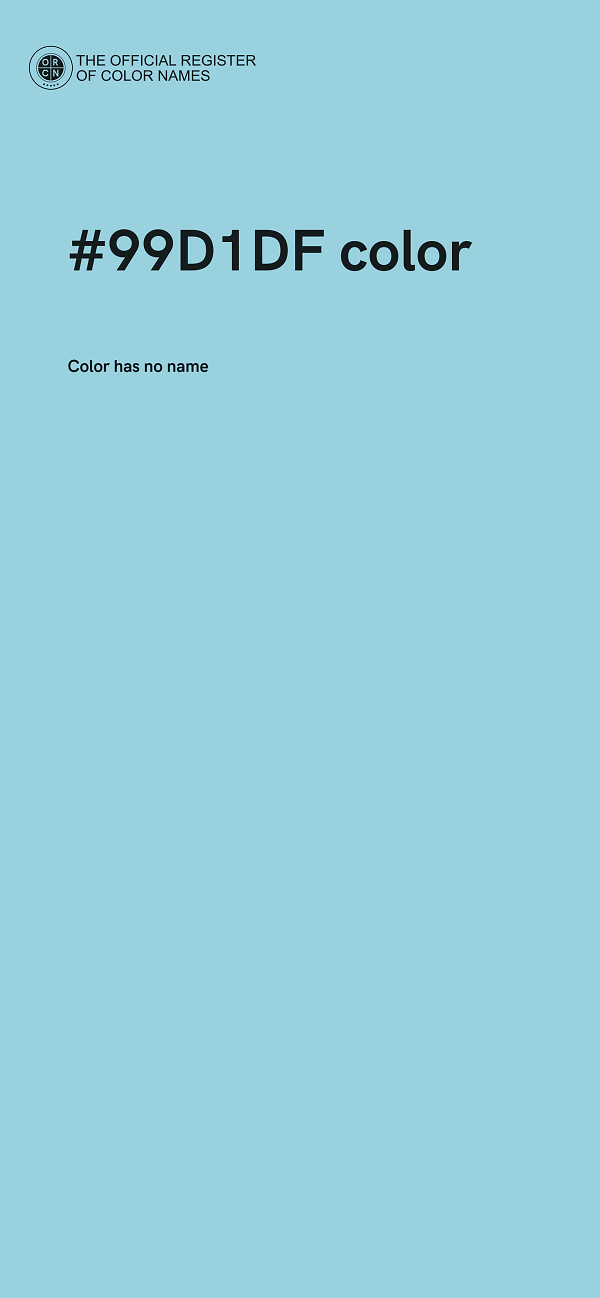 #99D1DF color image