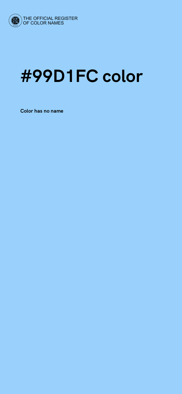 #99D1FC color image