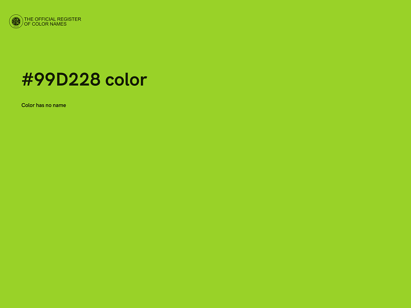 #99D228 color image