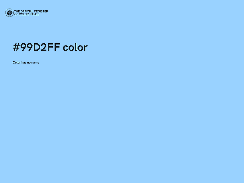 #99D2FF color image