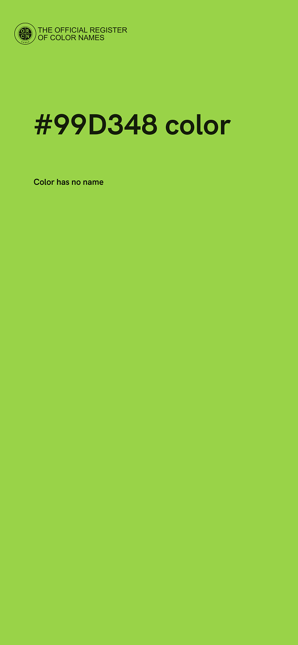 #99D348 color image