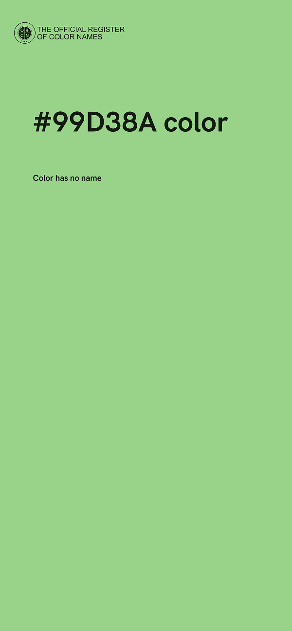 #99D38A color image