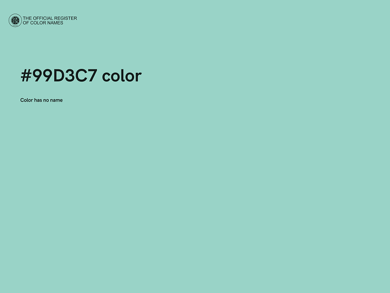 #99D3C7 color image