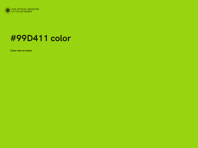 #99D411 color image