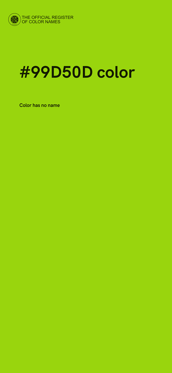 #99D50D color image