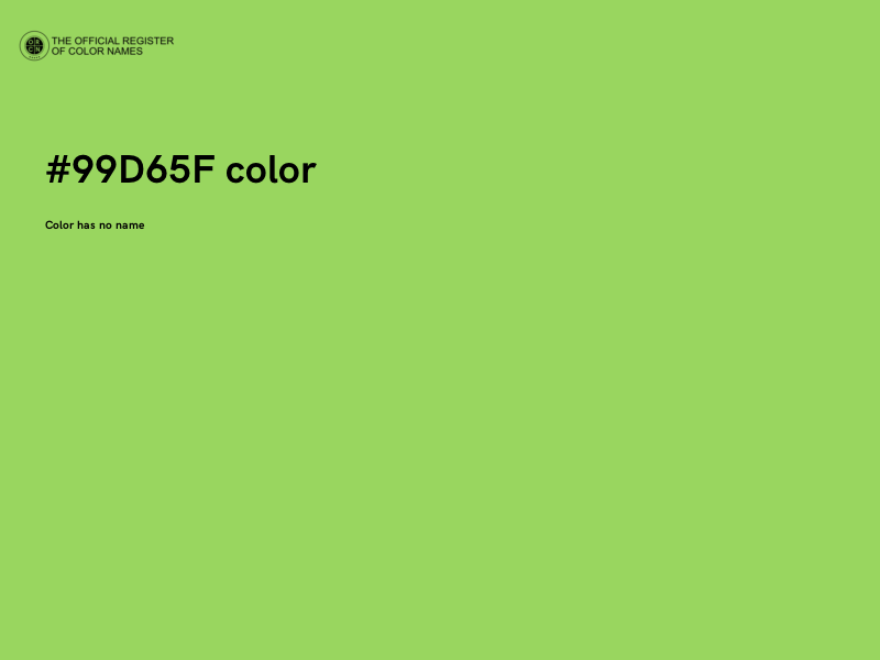 #99D65F color image