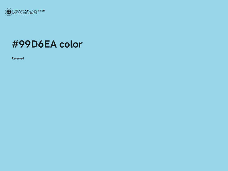 #99D6EA color image