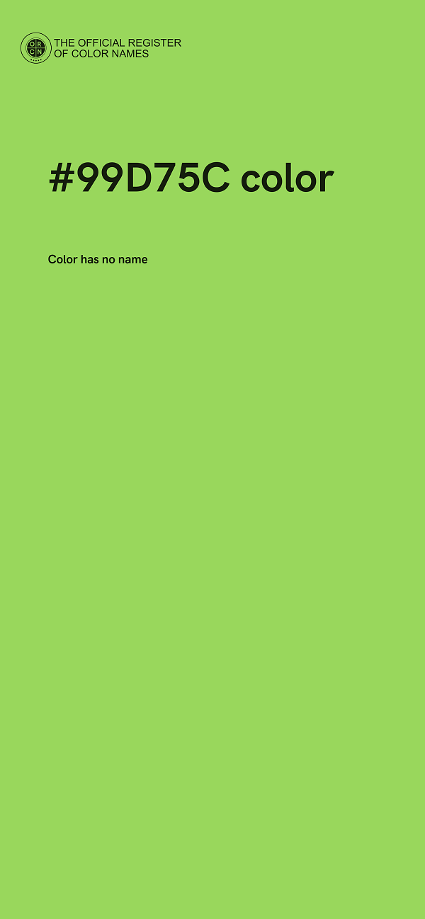 #99D75C color image