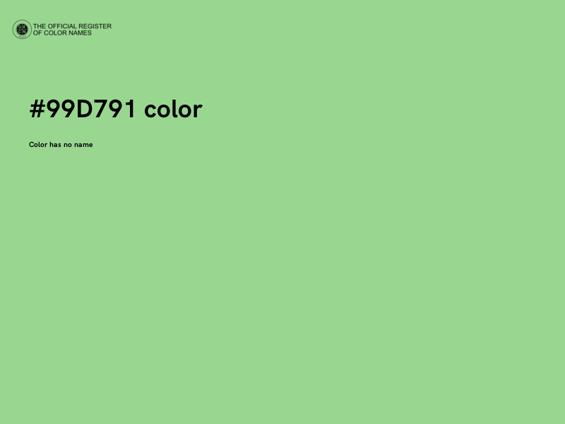 #99D791 color image