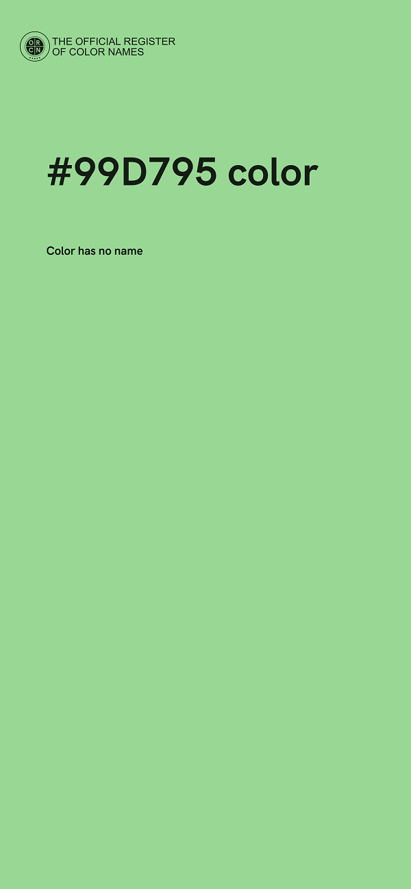 #99D795 color image