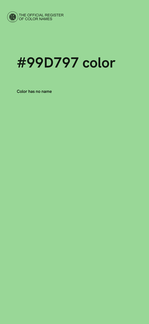 #99D797 color image