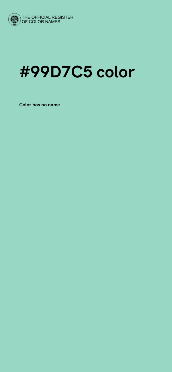 #99D7C5 color image