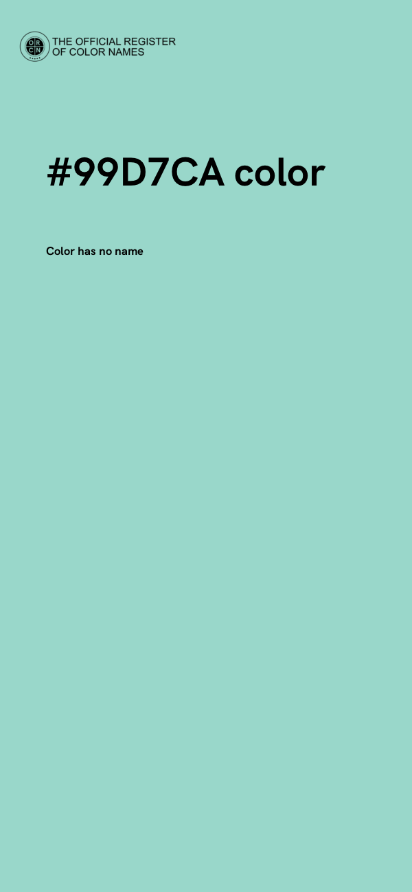 #99D7CA color image