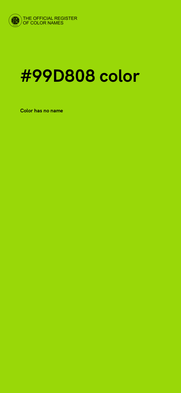 #99D808 color image