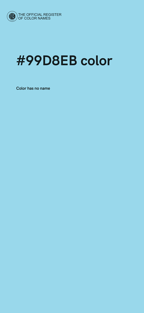 #99D8EB color image