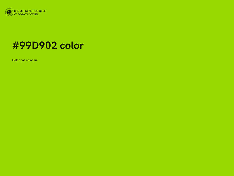 #99D902 color image