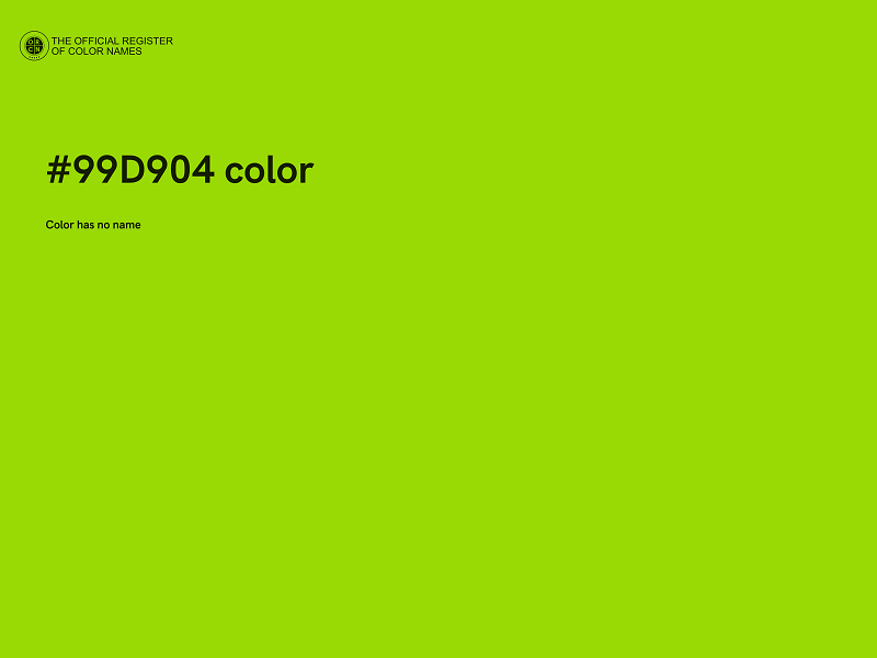 #99D904 color image