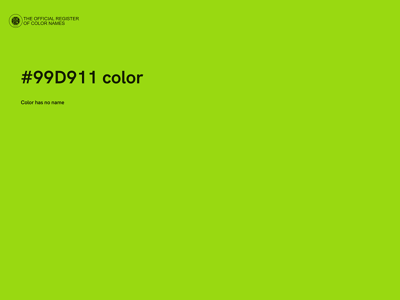 #99D911 color image