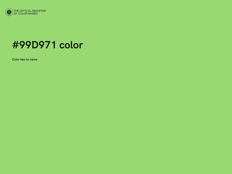 #99D971 color image