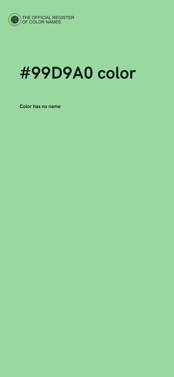 #99D9A0 color image