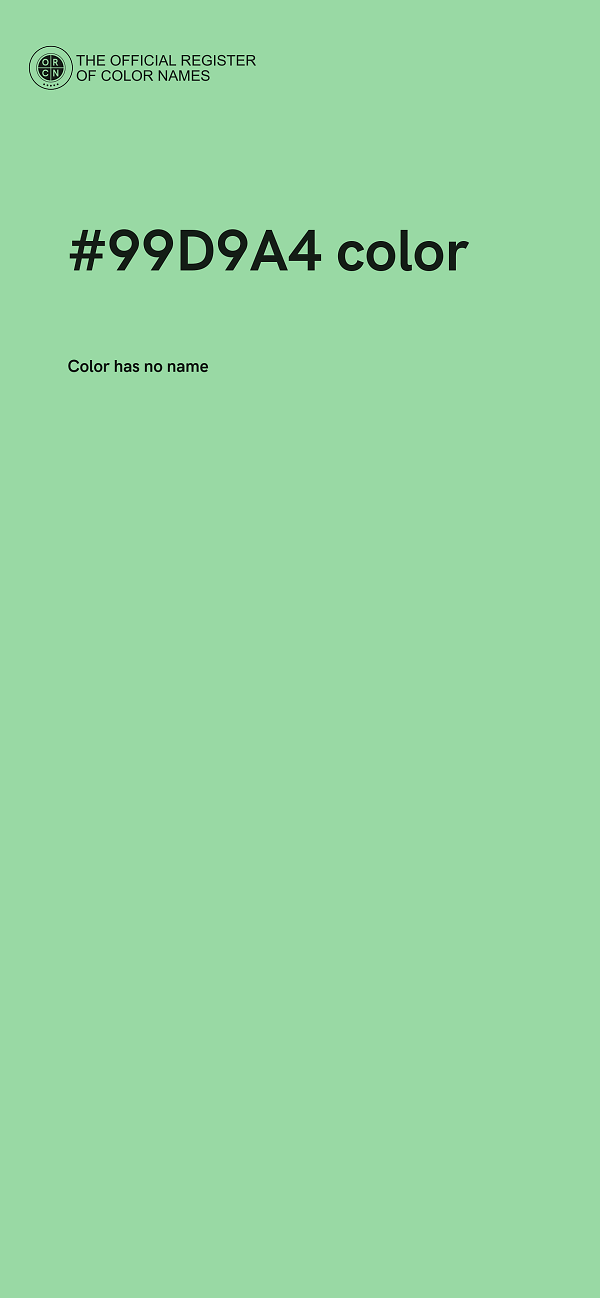 #99D9A4 color image