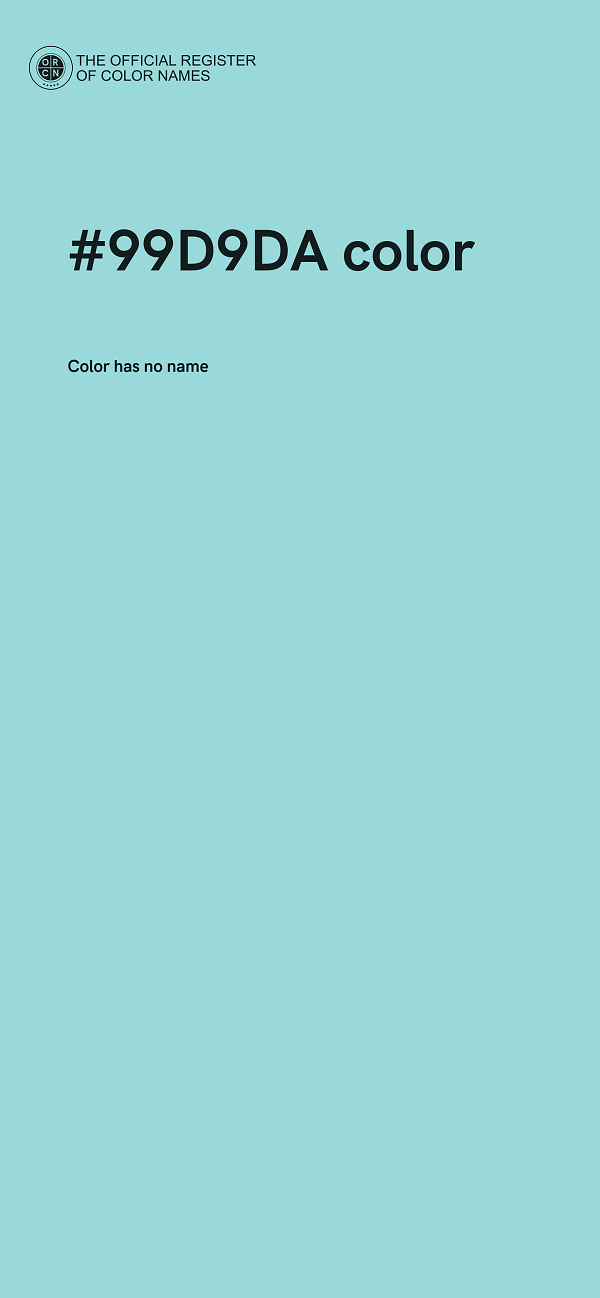#99D9DA color image