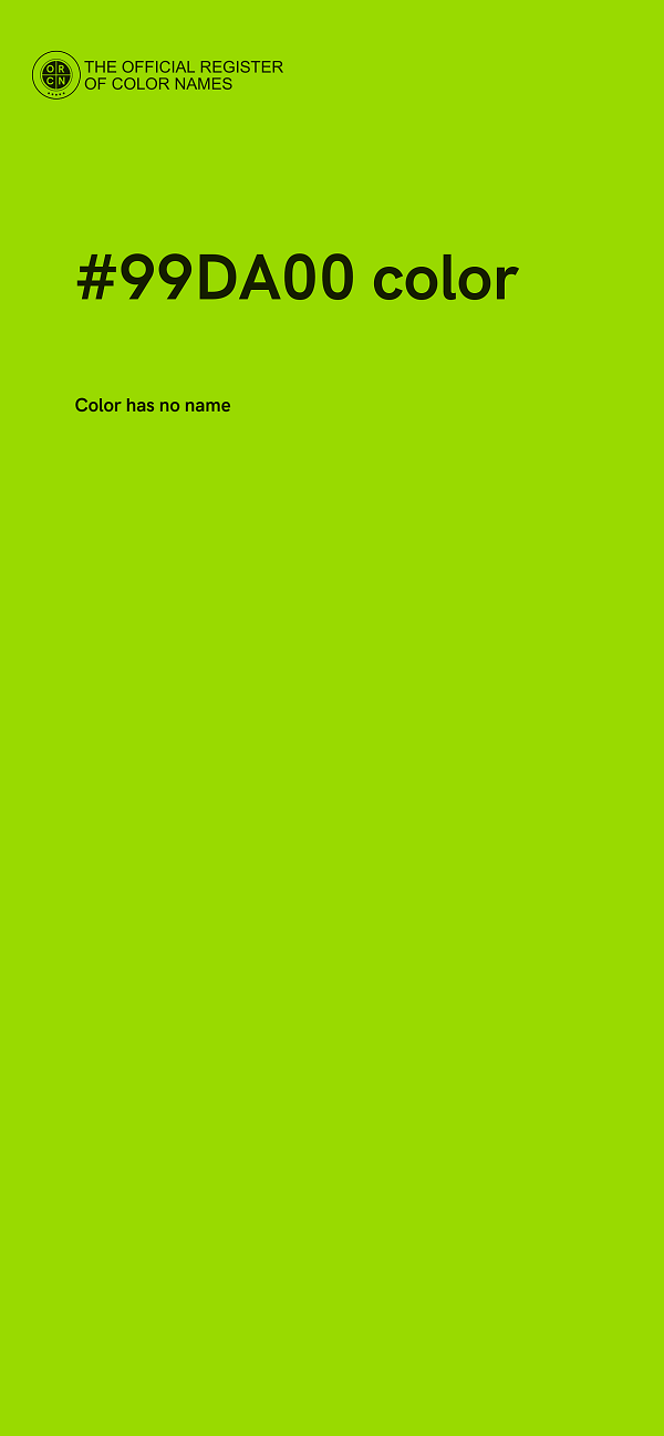 #99DA00 color image