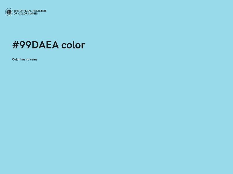 #99DAEA color image