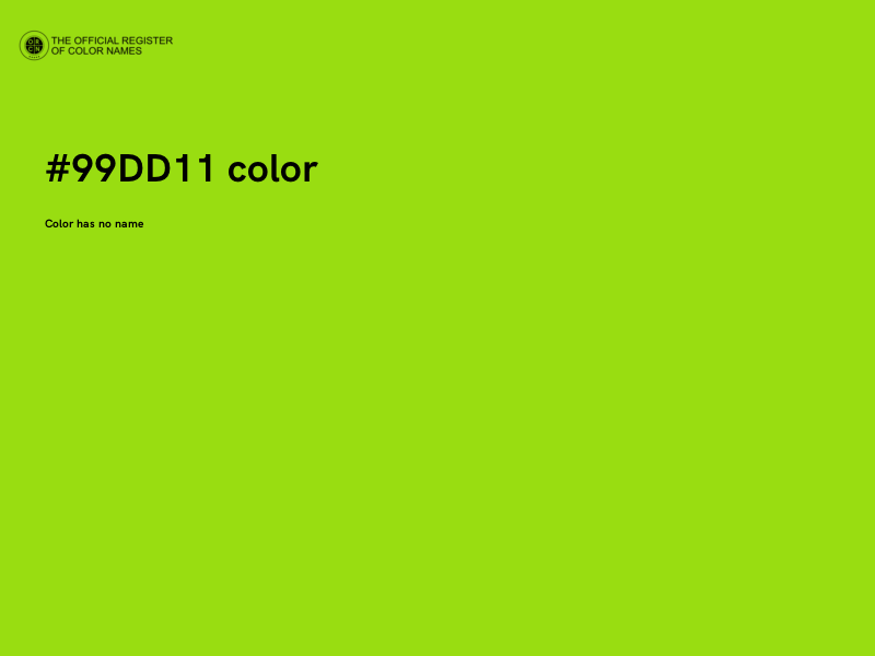 #99DD11 color image