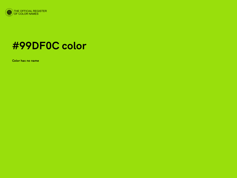 #99DF0C color image