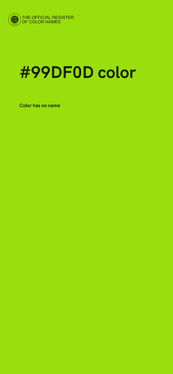 #99DF0D color image