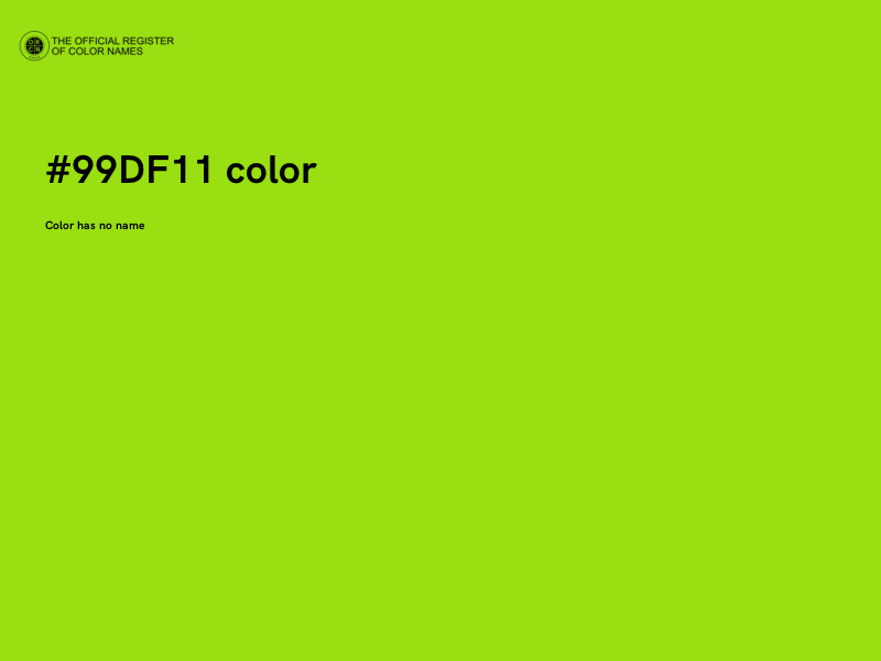 #99DF11 color image