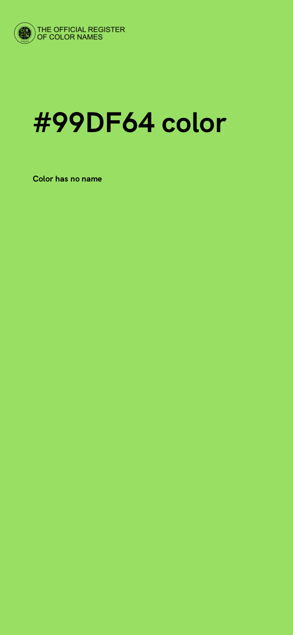 #99DF64 color image