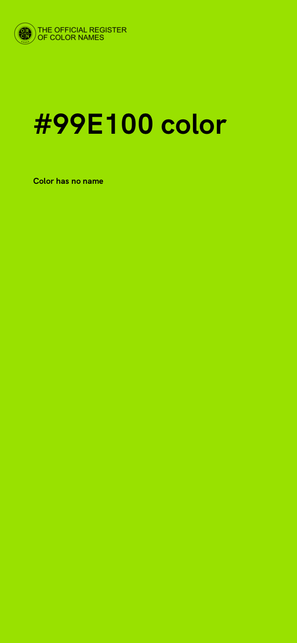 #99E100 color image