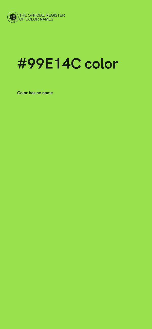 #99E14C color image