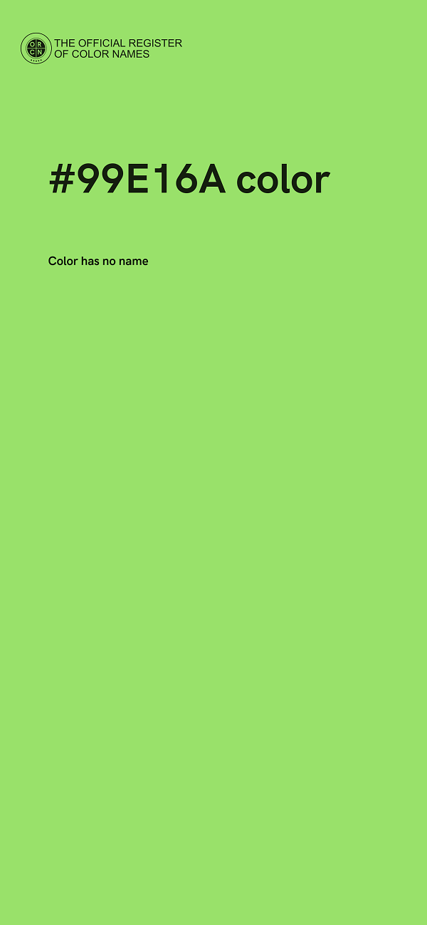 #99E16A color image