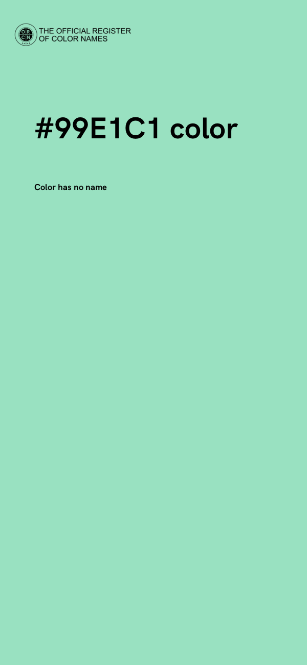 #99E1C1 color image