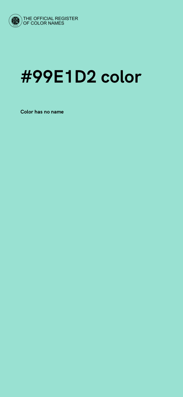 #99E1D2 color image