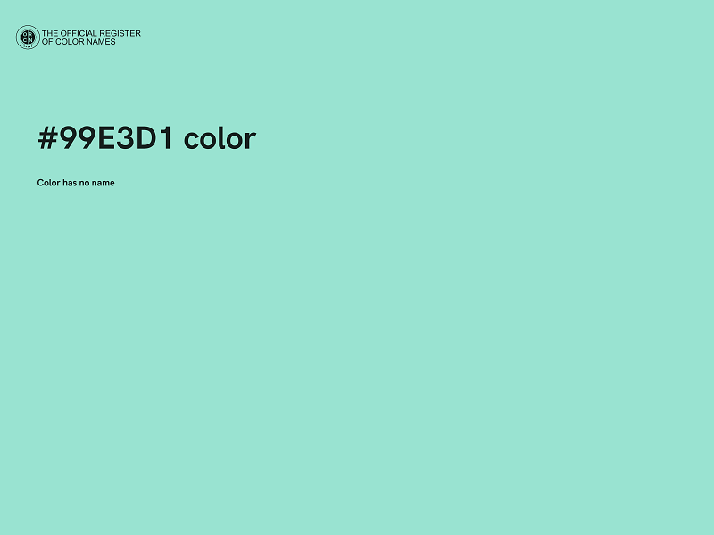 #99E3D1 color image