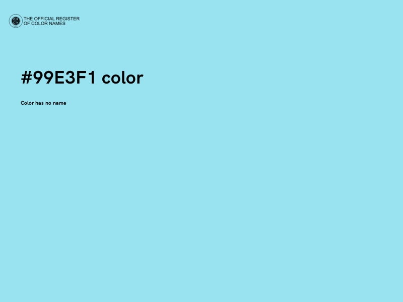 #99E3F1 color image