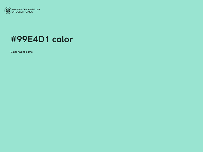 #99E4D1 color image