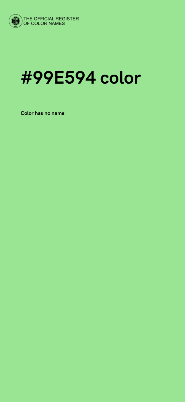 #99E594 color image