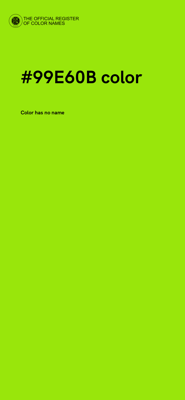 #99E60B color image