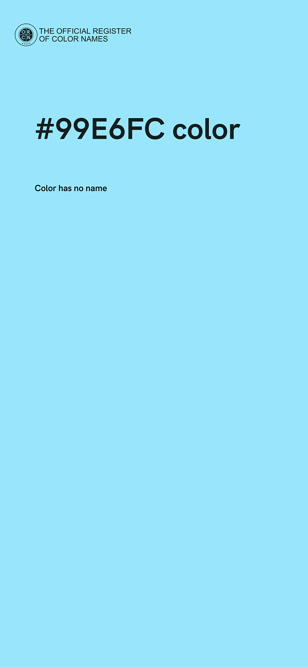 #99E6FC color image