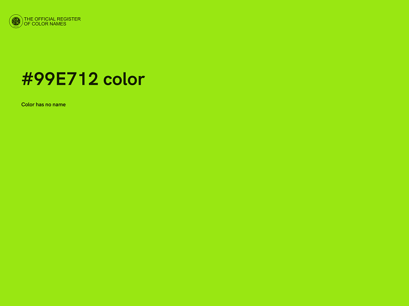 #99E712 color image
