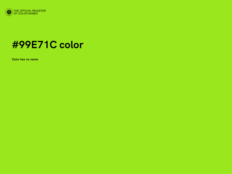 #99E71C color image